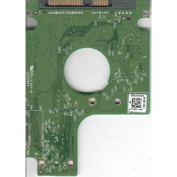 WD3200BPVT-08JJ5T0, 771820-900 AF, WD SATA 2.5 PCB