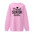 thumbnail image 4 of Wyzesi Chandails en Molleton Midi Maternité Femmes Imprimés Manches Longues Légers Col Rond Pull Graphique Blouses Amples, 4 of 4