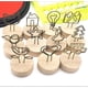 thumbnail image 1 of Clip de notas de hierro de madera original y redondo creativo, soporte para tarjetas de presentación, soporte para mensajes, soporte para fotos, bolsa, 1 of 1