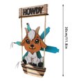 thumbnail image 3 of Wooden Animal Wind Spinner, Outdoor Hanging Windmill for Garden & Patio – Charming Kinetic Yard Art Decor with Animal Designs for Lawn and Courtyard, 3 of 6
