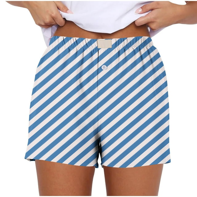FNFYFH Clearance Ladies Workout Loose Fit Solid Color Summer Running Shorts Stretchy Sport Shorts,Blue