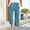 #250421A191 Blue, variant on Aloohaidyvio Capri Pants for Women High Waisted Relaxed Fit Elastic Knit Waist Casual Capris Trousers Cropped Pants