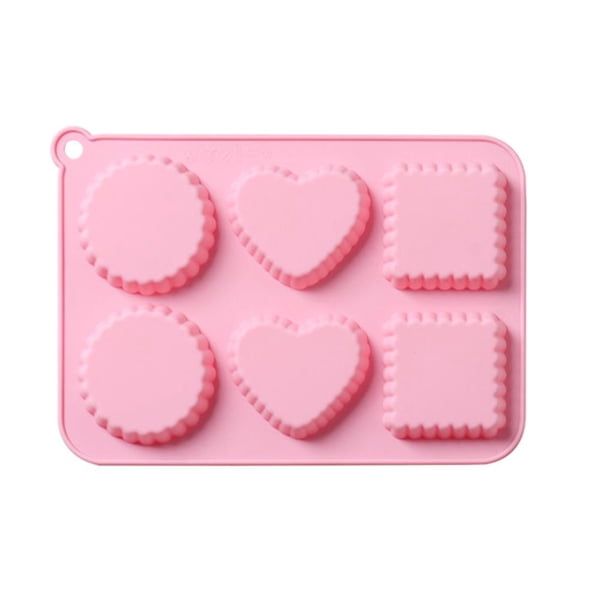 Molde De Silicona Para Pasteles De 6 Cavidades, Molde Para Hornear De Liberación Rápida, Bandeja Para Hornear Reutilizable Antiadherente, La Cocina, El Festival De La Fiesta De Cumpleaños Advancent HA027998-01