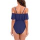 thumbnail image 2 of Gibobby Trajes de Baño Mujer Completos Traje de baño de mujer Frente sobre trajes de baño Trajes de baño huecos Monokinis(Marina,XL), 2 of 5