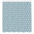 thumbnail image 2 of Ambesonne Abstract Shower Curtain, Japanese Floral Patterns, 69"Wx75"L, Pale Teal Cadet Blue, 2 of 4
