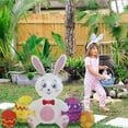 thumbnail image 6 of MANGWANG Easter Inflatable Decoration Luminous Inflatable Easter Egg Bunny Inflatable Model Holiday Outdoor Garden Decoration Ornaments Outdoor Garden Decoration Event Tent Party Dresses for Girls, 6 of 9
