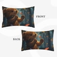thumbnail image 2 of Pofeuu Cute Butterfly Bear Print Polyester Microfiber Plush Pillowcases, Super Soft and Cozy Pillow Case Covers with Envelop Closure（Pillow core not included）-20"x30", 2 of 6