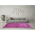 thumbnail image 3 of Ahgly Company Indoor Round Abstract Pink Contemporary Area Rugs, 4' Round, 3 of 4