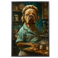 thumbnail image 2 of Funny Dog Kitchen Wall Art - Dining Room Wall Decor - Doguede Bordeaux Cooking Food Canvas Prints for Farmhouse Kitchen Decor, Modern Restaurant Painting Artwork, 2 of 6