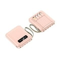 thumbnail image 2 of Taicans Power Bank,Power Bank Portable Charger,Mini Power Bank 6000mAh,10w Max Fast Charging Portable Charger with Built-in Cables,USB C Phone Battery Pack for All Phone（Pink）, 2 of 5
