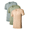 3 Pack: Cream/Green/Sage, variant on Men's Undershirts Bamboo Rayon T Shirt Stretchy V Neck Moisture Wicking Tagless Tees for Men 3 Pack(3J,L)