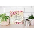 thumbnail image 4 of Friend Loves All Times Pink Floral 12 x 12 Wood Wall Sign Plaque, 4 of 4