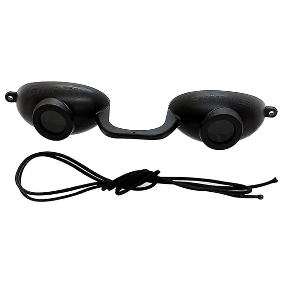 Gafas de bronceado flexibles Super Sunnies Evo, gafas negras con protección UV para los ojos, compatibles con la FDA
