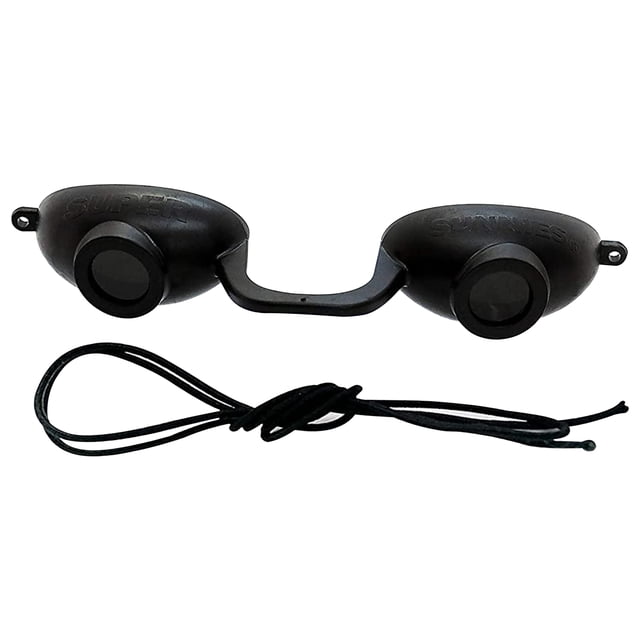 Gafas de bronceado flexibles Super Sunnies Evo, gafas negras con protección UV para los ojos, compatibles con la FDA