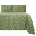 thumbnail image 2 of Cotton Flannel Trellis-Solid Duvet Cover Set by Blue Nile Mills, Full/Queen, Sage, 2 of 4