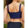 thumbnail image 2 of Charmo Wider Straps Bikini Tops for Womens Square Neck Sporty Swim Tops Only, 2 of 5