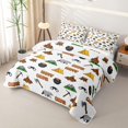 thumbnail image 3 of Catabedysis Cartoon Camping Twin Quilt Set,Happy Camper Pattern Twin Coverlet Set For Boys,Multicolor,2 Pieces, 3 of 7