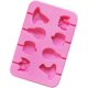 thumbnail image 1 of Molde de silicona para galletas, piruletas, chocolates y tartas con forma de calavera y calabaza para Halloween, color rosa, 1 of 5