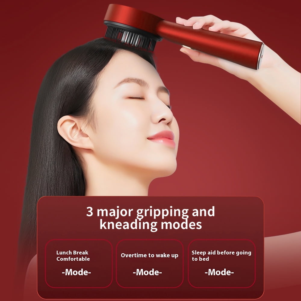 Hair Oil Applicator,Electric Scalp Massager,Red Light Hair Care Comb, 2 in 1 Deep Massage at Home for Relax