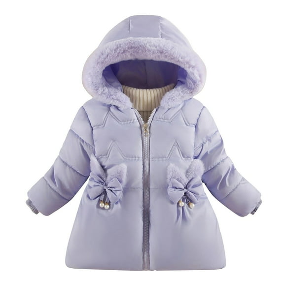 MuXiKeJi Girls Winter Warm Down Padded Jacket Thickened Fashion Outerwear Coats For Cold Weather
