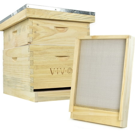 Vivo Complete Beekeeping 20 Frame Beehive Box Kit With