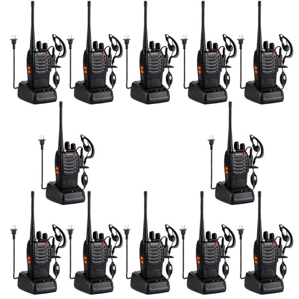 Walkie Talkies BAOFENG 888S recargables de largo alcance (paquete de 12)
