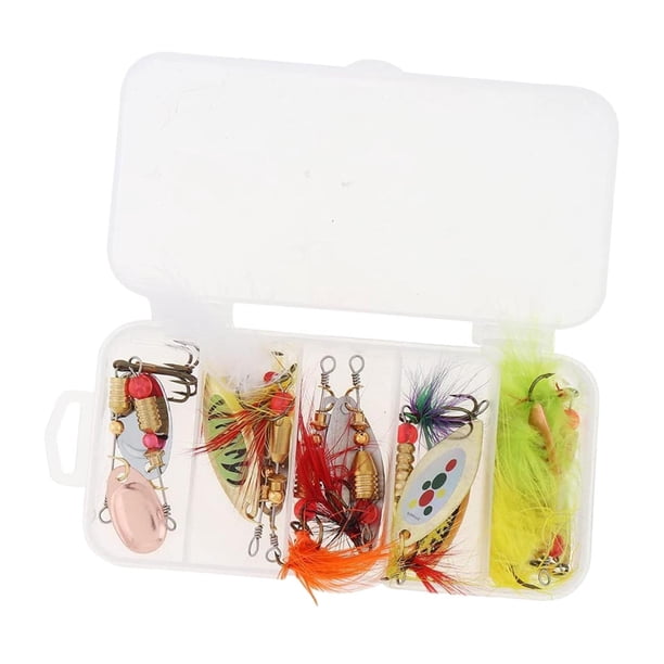 10 señuelos de pesca Spinnerbait Señuelos de trucha Aparejos de pesca Spinnerbaits de metal duro Estilo B