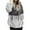 Dark Gray, variant on WMTBSRSW Women Fuzzy Fleece Sweatshirt Warm Winter Half Zip Sweatshirts Fashion Loose Color Block Plush Pullover Tops Thermal Outwear Black Medium