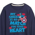 thumbnail image 3 of Marvel Captain America - My Shield Valentine - Toddler And Youth Long Sleeve Tee, 3 of 5