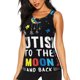 thumbnail image 1 of Balery I Love With Autism To The Moon And Back Camiseta sin mangas estampada ligera para mujer, tops de entrenamiento sin mangas, camisetas de yoga transpirables de secado rápido.-X-Large, 1 of 7