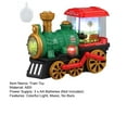 thumbnail image 5 of Waroomhouse High-quality Train Toy Train Toy Kids Electric Locomotive Train Retro Colorful Light Music Children Spray Steam Train Railway Accessories, 5 of 7