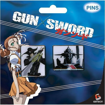 Pin Set - Gun Sword - New Van & Dann Anime Licensed (Best Anime Gun Fights)