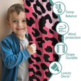 thumbnail image 3 of Blackout Kids Curtains,Pink and Black Of Leopard Print Childrens Insulated Curtains Set Of 2,Bedroom Essentials,Toddler Room Decor 42"x54", 3 of 5