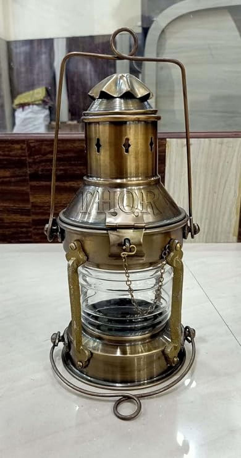 Nautical Oil Lamp Lantern /Decorative Hanging Lantern/ Marine Ship Lamp/ Decorative-Boat Lamps-Nursery Oil Lamp-Vintage Antique Lighting Boat Lamp Rustic Vintage Home Decor Gifts