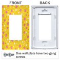 thumbnail image 3 of Yayeee Rocker Switch Wall Plate 2-Gang 4.7"x4.6" Home Decorative Outlet Cover, Pink White Stars, 3 of 6