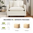 thumbnail image 5 of Domicare Accent Chair with Arms, Perfect Addition to Sectional Sofa, Living Room Furniture, Sofas for Living Room，Beige, 5 of 8