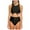 B-Black, variant on Teen Girls Swimsuits 2 Piece Bikini Sets Bow High Waist Swimsuit Size 3-14 Years