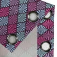 thumbnail image 4 of Ambesonne Geometric Grommet Curtain, Motif, 50" x 84", Aqua Magenta Violet, 4 of 6