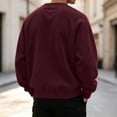 thumbnail image 3 of Luvrsol Men Solid Color Long Sleeve Crew Neck Pullover Basic Plain Athletic Sweatshirt S-3XL, 3 of 8