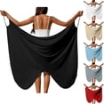 thumbnail image 1 of NSLGXD Cache-Maillot Papillon pour Femmes Bretelles Spaghetti Grande Taille Robes de Plage Été Léger Couleur Unie Paréo Cache-Maillots Rouge Cache-Maillots, Taille P-5TG, 1 of 10