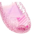 thumbnail image 4 of ZQUUVOU Girls Jelly Sandals Closed Toe Rubber Sole Beach Summer Mary Jane Kids Princess Dress Flat Shoes for Toddler Kids Pink, 4 of 9