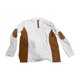 thumbnail image 5 of Tops de Verano de Manga Larga para Hombres Cuello de Pie Color Bloque Botón Abajo Camisa, Tops de Manga Larga Patchwork Blusa Casual con Ajuste Relajado, Chaqueta de Moda Ligera, 5 of 6