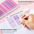 thumbnail image 4 of Shuttle Art 60 Pack Tone , Pink Purple Gel Pens with 30 Refills for Adults Coloring Books Journaling Drawing Nature, Landscapes, Animals Scenes, 4 of 7
