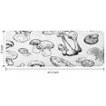 thumbnail image 7 of Black Mushroom Line White Pattern Kitchen Rug Mat,Kitchen Runner Rugs Non Skid Washable,Decorative Kitchen Floor Mats for Kitchen,Sink,Laundry,17"x47.2", 7 of 7