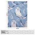 thumbnail image 4 of ARISTURING Cute Seals Cartoon Arctic Animals Blanket Soft Warm Lightweight Throw Blanket Cozy Plush Bed Blanket for Bedroom Living Rooms Sofa Couch Bed Gifts, 4 of 6