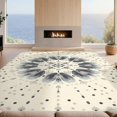 thumbnail image 2 of Design&I 6'x9' Ultra Soft Area Rug, Brushed Central Emblem Mediterranean Dot Motif Symmetrical Design None Fluffy Washable Non Shedding for Guest Room Bedroom Living Room, 2 of 7