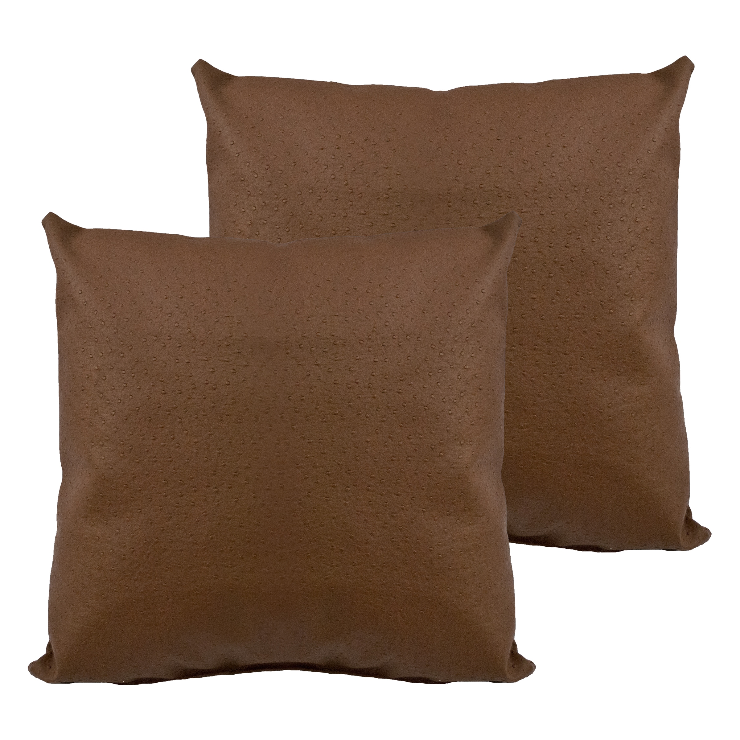 Sherry Kline Orich Faux Leather 20inch Decorative Throw Pillow (Set of