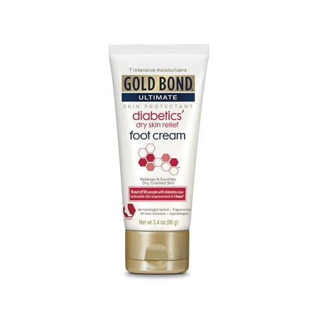 Gold Bond Ultimate Diabetics' Dry Skin Relief Foot Cream, 3.4 (Best Foot Cream For Dry Heels)