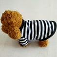 thumbnail image 5 of Frogued Spring Summer Polyester Breathable Stripe O Neck Dog Puppy Vest Shirt Pet Clothes (Yellow,XL), 5 of 13