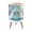 Color 1, variant on Small Trash Can with Lid Peacock Flowing Tail Feathers Blossom Branch Vintage Teal 1.8 Gallon Dog Proof Trash Can Round Garbage Can Waste Bin Wastebasket for Bathroom Bedroom Living Room